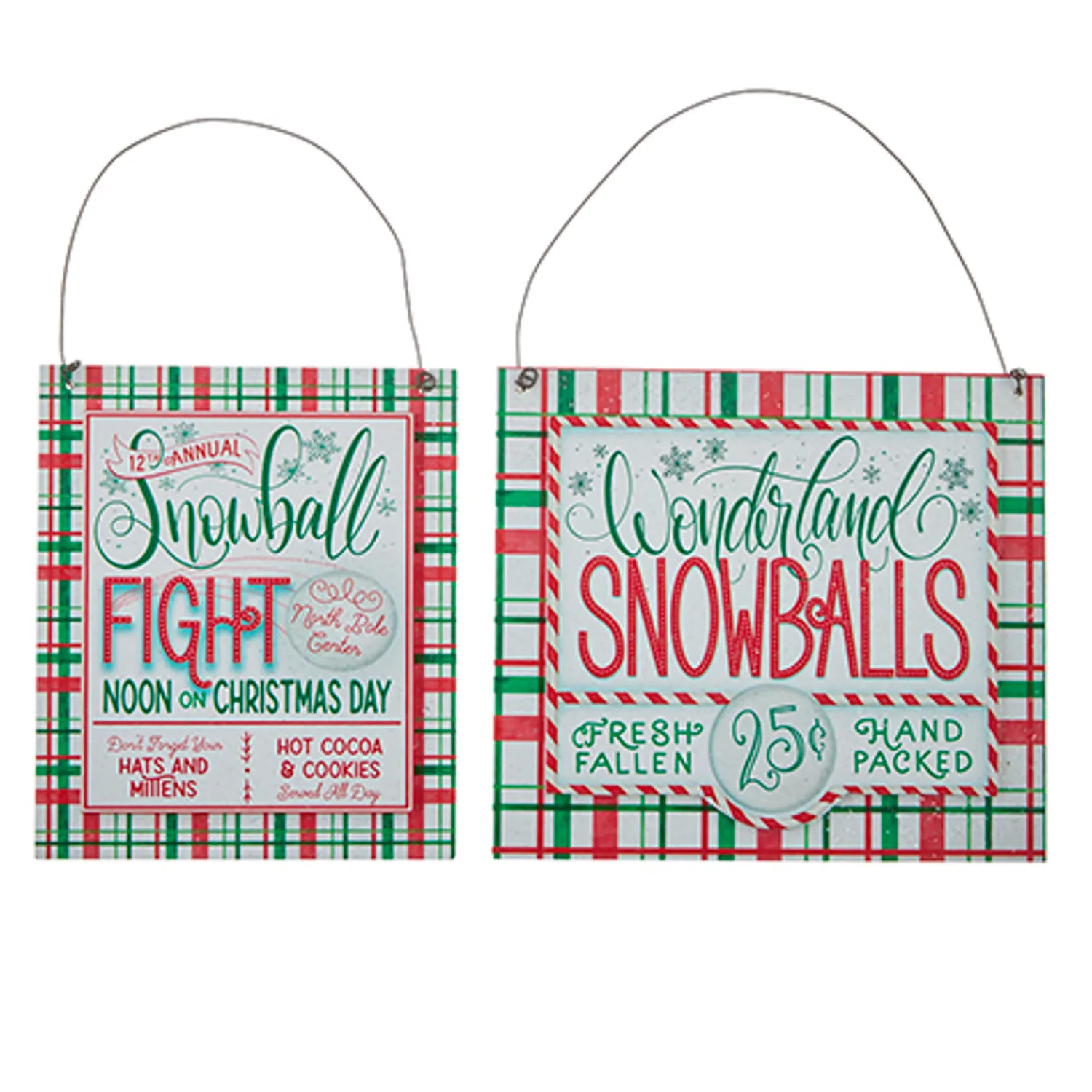 Outlet The Jolly Christmas Shop Raz 6.75" Set Of 2 Snowballs For Sale Christmas Ornament 4216160