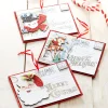 Best The Jolly Christmas Shop Raz 6.25" Set Of 3 Vintage Post Card Christmas Ornament 4319072