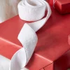 Clearance The Jolly Christmas Shop Raz 2.5" Sherpa White Wired Christmas Ribbon R4327710