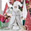 Discount The Jolly Christmas Shop Raz 18" Silver And White Charming Holiday Santa Christmas Figure 4315517