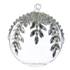 Sale The Jolly Christmas Shop Raz 5" Silver Jeweled Clear Glass Ball Christmas Ornament 4424523