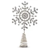Clearance The Jolly Christmas Shop Raz 12" Silver Jeweled Snowflake Tree Topper 4403610