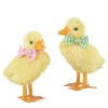 Discount The Jolly Christmas Shop Raz 5.5" Sisal Ducks Easter Decoration Set Of 2 4253306