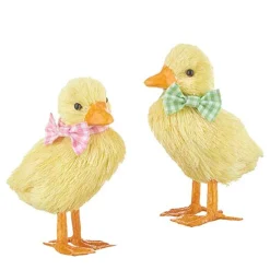 Discount The Jolly Christmas Shop Raz 5.5" Sisal Ducks Easter Decoration Set Of 2 4253306