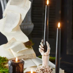 Sale The Jolly Christmas Shop Raz 7" Skeleton Hand Halloween Taper Candle Holder Decoration 4411316