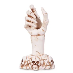 Sale The Jolly Christmas Shop Raz 7" Skeleton Hand Halloween Taper Candle Holder Decoration 4411316