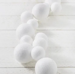 New The Jolly Christmas Shop Raz 5.5' Snowball Ball Christmas Garland G4116126