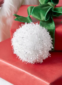 The Jolly Christmas Shop Raz 6" Snowball Christmas Ornament 4022667