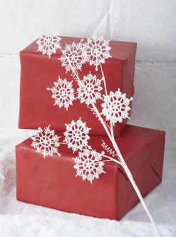 New The Jolly Christmas Shop Raz 35" Snowflake Christmas Tree Spray F4102383