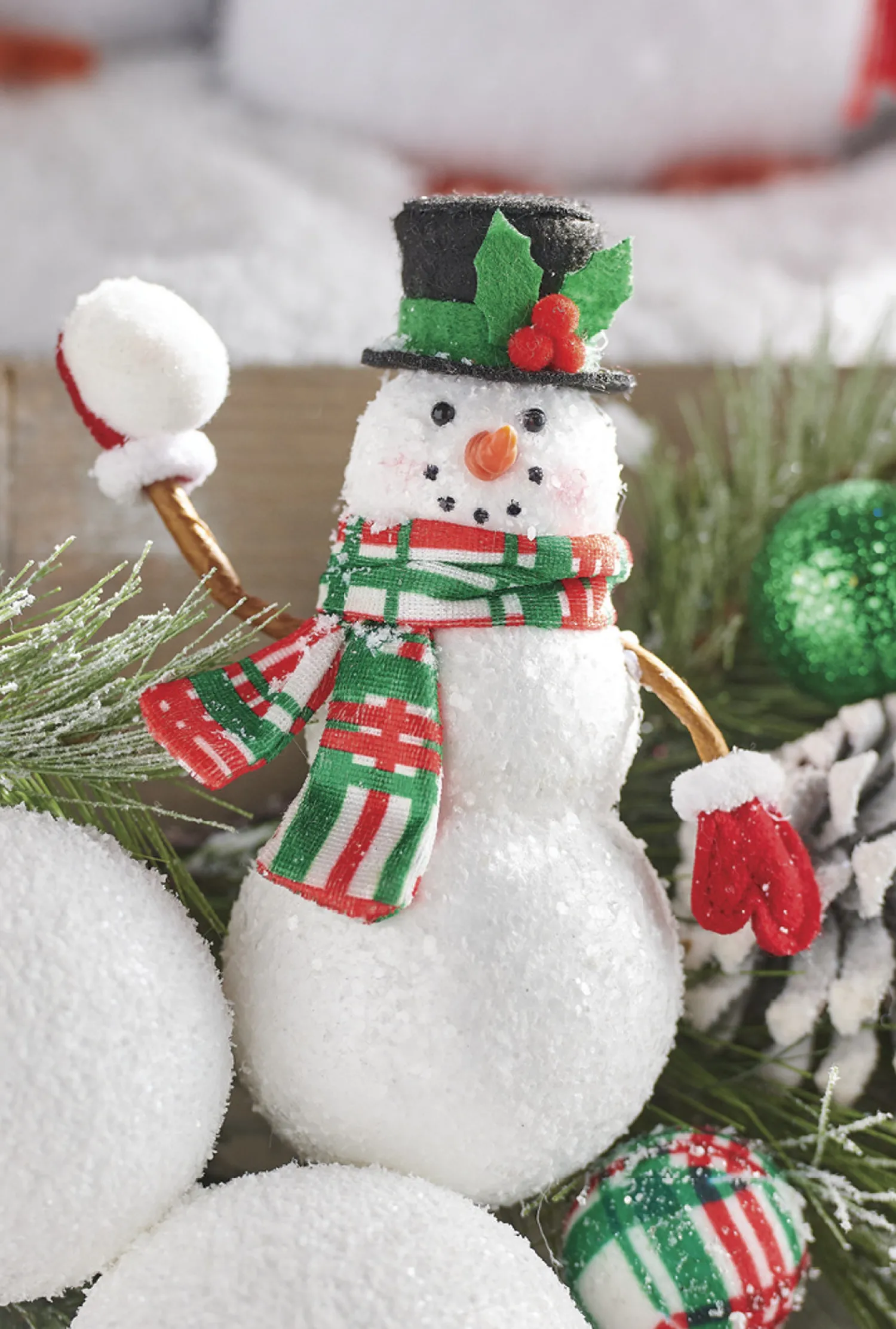 Online The Jolly Christmas Shop Raz 6" Snowman Throwing Snowball Christmas Ornament 4216170