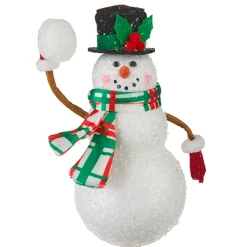 Online The Jolly Christmas Shop Raz 6" Snowman Throwing Snowball Christmas Ornament 4216170