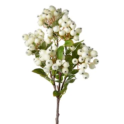 Hot The Jolly Christmas Shop Raz 22.75" Snowy White Berry Bush Christmas Tree Pick F4212932