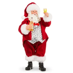 Sale The Jolly Christmas Shop Raz 10.75" Toasting Santa Christmas Figure 4312500
