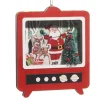 The Jolly Christmas Shop Raz 5" TV Cut Out Santa Vintage Christmas Ornament 4415630