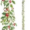 Discount The Jolly Christmas Shop Raz 6' Variegated Holly Christmas Garland G4402449