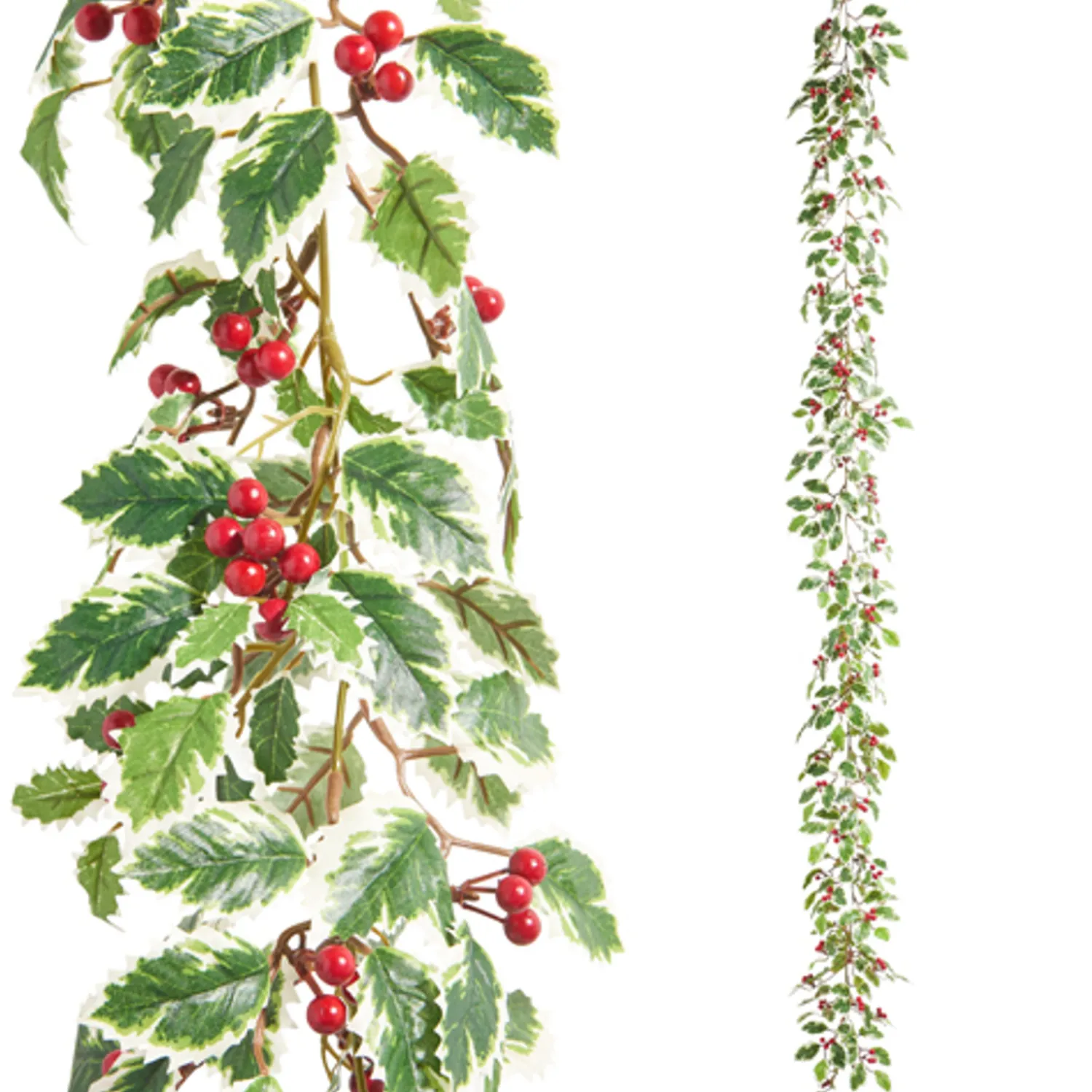 Discount The Jolly Christmas Shop Raz 6' Variegated Holly Christmas Garland G4402449