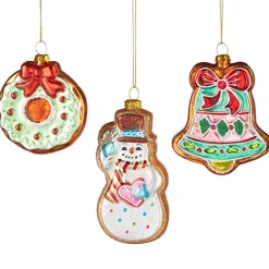 Outlet The Jolly Christmas Shop Raz 5" Vintage Cookie Glass Christmas Ornament 4220046