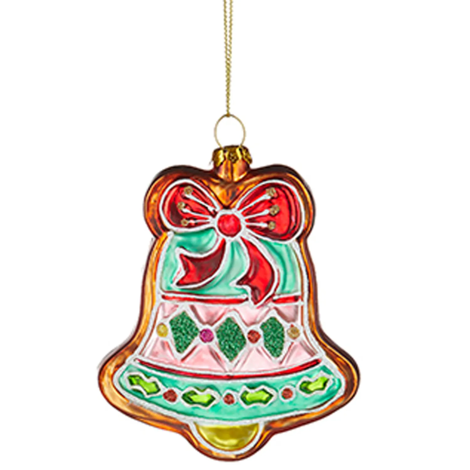 Outlet The Jolly Christmas Shop Raz 5" Vintage Cookie Glass Christmas Ornament 4220046