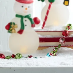 Sale The Jolly Christmas Shop Raz 7' Vintage Glass Christmas Tree Garland G4320031