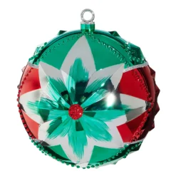 Best The Jolly Christmas Shop Raz 10" Vintage Inspired Star Large Ball Christmas Ornament 4432722