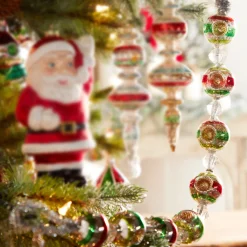 Hot The Jolly Christmas Shop Raz 26" Vintage Ornament Christmas Tree Garland G4324553
