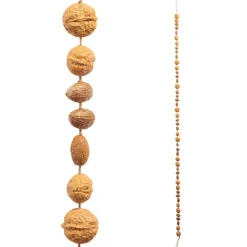 Discount The Jolly Christmas Shop Raz 6' Walnut And Bead Christmas Tree Garland G4402339