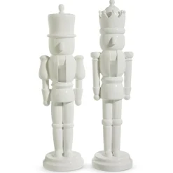 Clearance The Jolly Christmas Shop Raz 22.5" White Christmas Nutcracker Figure 4457691