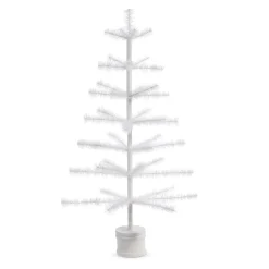 Best The Jolly Christmas Shop Raz 36" White Feather Christmas Or Easter Tree 4416056