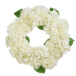 Best The Jolly Christmas Shop Raz 26" White Hydrangea Spring Wreath W4441808