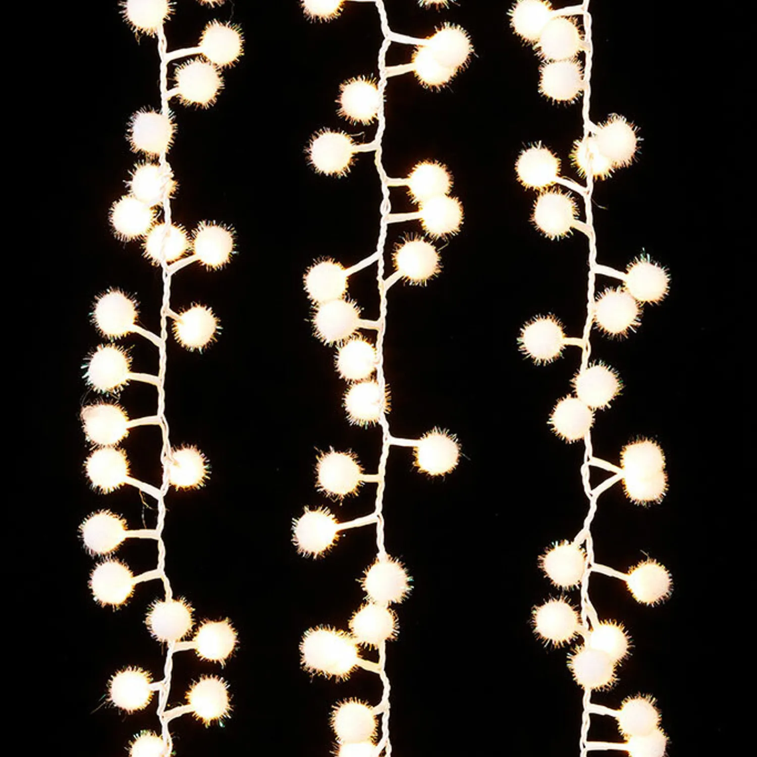 Online The Jolly Christmas Shop Raz 8' White Snowball LED Snake Light Christmas Lights L4037022
