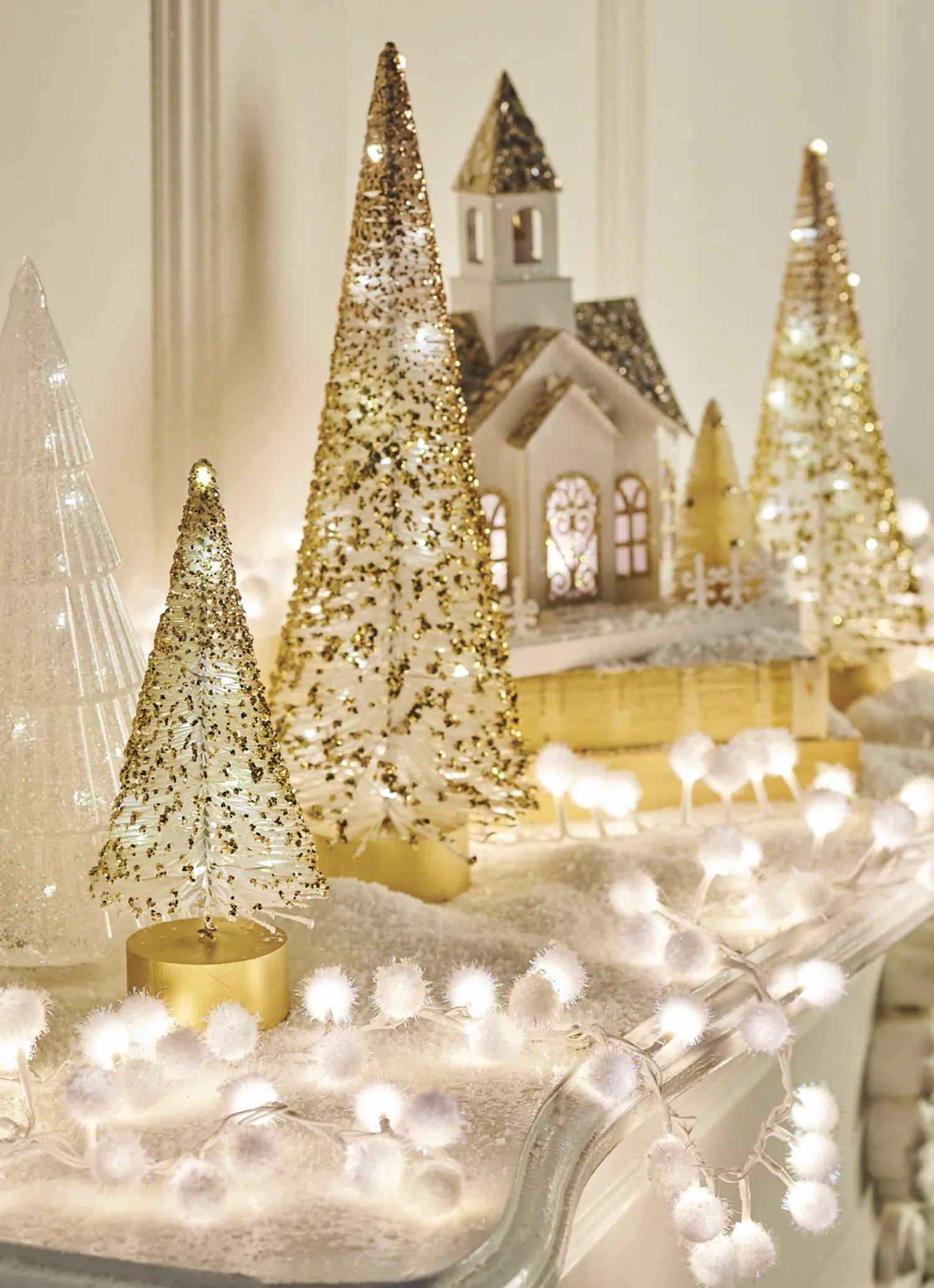 Online The Jolly Christmas Shop Raz 8' White Snowball LED Snake Light Christmas Lights L4037022