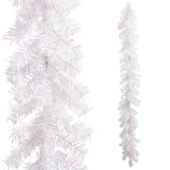 Outlet The Jolly Christmas Shop Raz 6' White Tinsel Christmas Garland G4402267