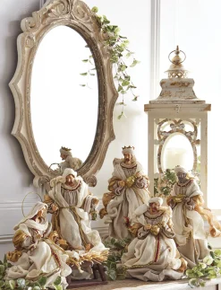 The Jolly Christmas Shop Raz 15.25" Winter White Holy Family Christmas Nativity Scene 4010660