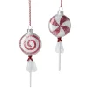 Online The Jolly Christmas Shop Raz 7.5" Wrapped Peppermint Lollipop Glass Christmas Ornament 4220863
