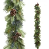 New The Jolly Christmas Shop Raz 6' X 12" Cedar, Pine, And Blue Berries Christmas Garland G4402310