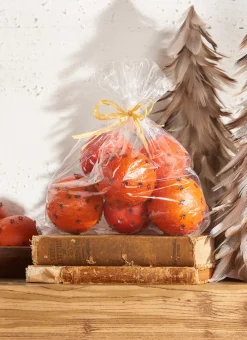 Hot The Jolly Christmas Shop Raz Bag Of Pomanders Oranges With Cloves Christmas Decoration 4002263
