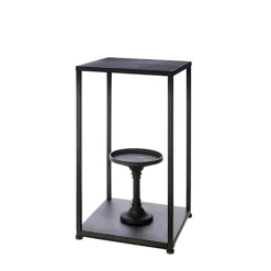 Clearance The Jolly Christmas Shop Raz Black Box Frame Square Candle Holder Christmas Decoration