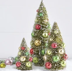 The Jolly Christmas Shop Raz Bottle Brush Tree With Multicolor Ornaments Christmas Decoration 4115563