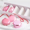 Best The Jolly Christmas Shop Raz Box Pink Macaroon Glass Christmas Ornaments Set Of 5 4422910