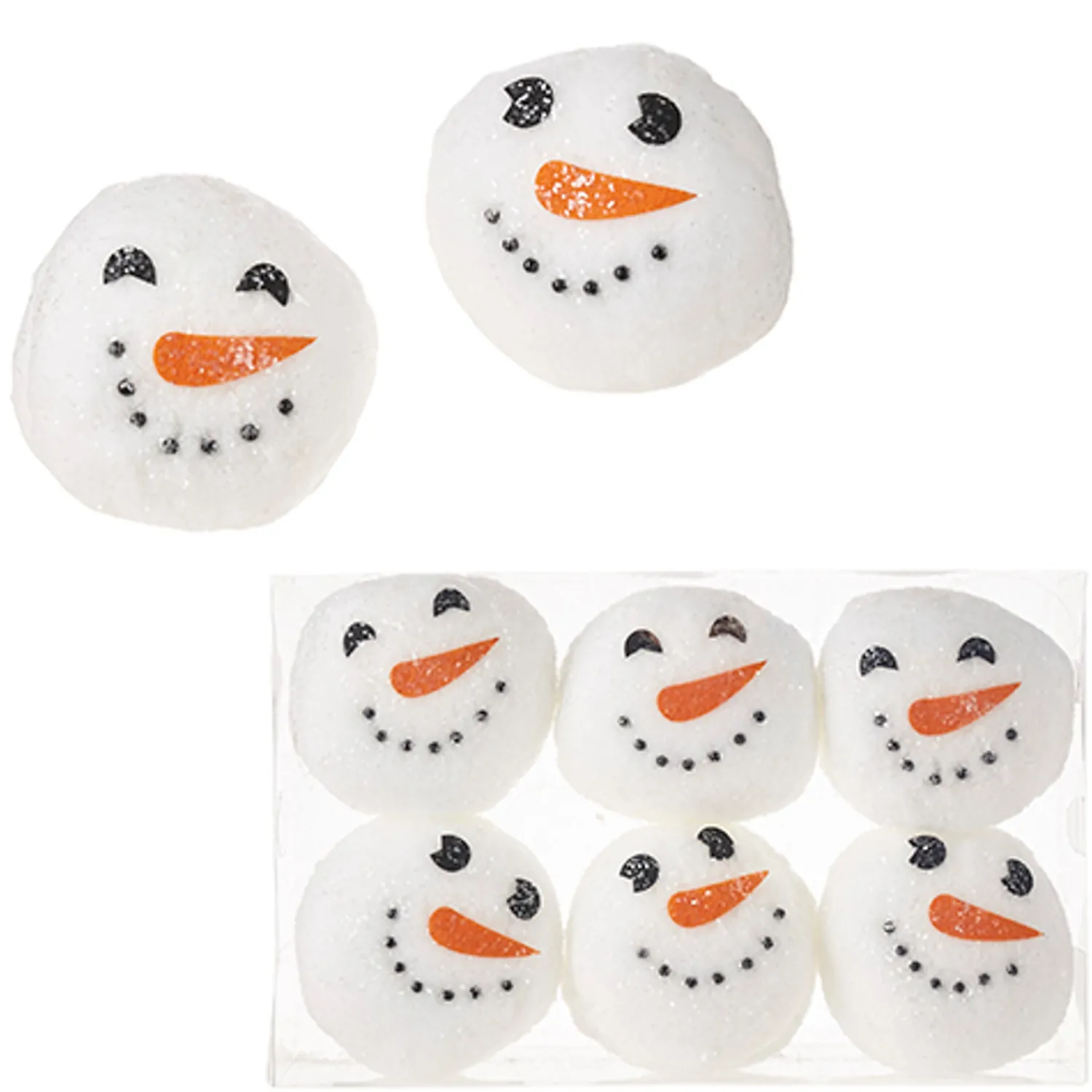 Clearance The Jolly Christmas Shop Raz Boxed Set Of Snowman Snowballs 4216161