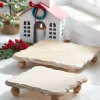 Clearance The Jolly Christmas Shop Raz Brown White Washed Square Riser Christmas Decoration 4328020