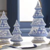 Sale The Jolly Christmas Shop Raz Chinoiserie Delft Blue Christmas Tree Figures