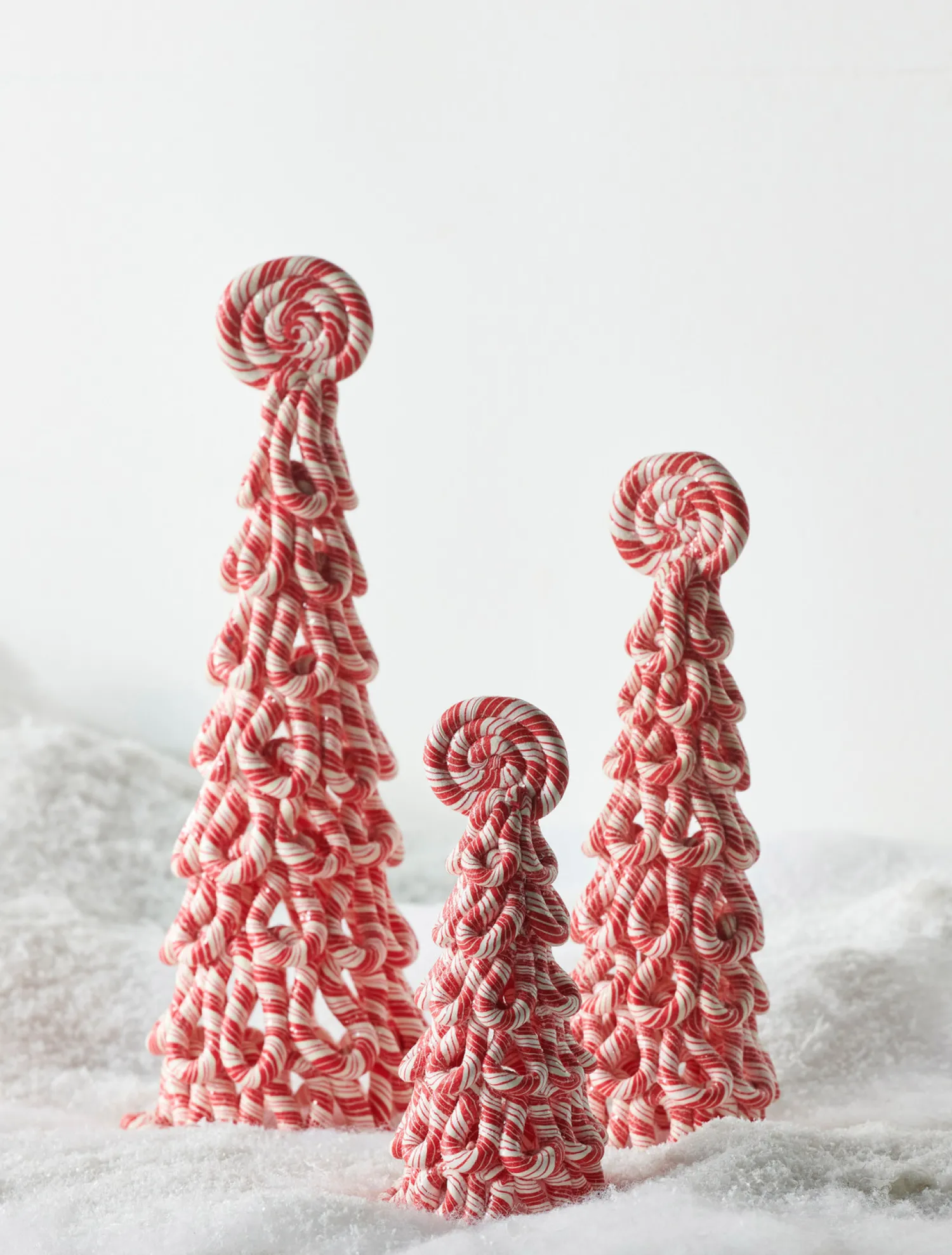 Discount The Jolly Christmas Shop Raz Claydough Peppermint Candy Tree Christmas Figure Set Of 3 3116231