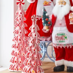 Clearance The Jolly Christmas Shop Raz Claydough Ribbon Candy Tree Christmas Decoration 4014108