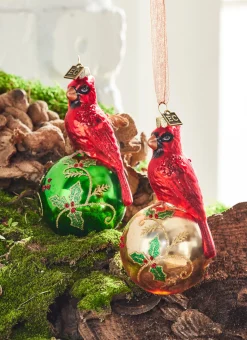 New The Jolly Christmas Shop Raz Eric Cortina 5" Elegant Cardinal Glass Christmas Ornament 4353115