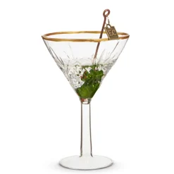 The Jolly Christmas Shop Raz Eric Cortina 4.75" Elegant Martini Glass Christmas Ornament 4353120