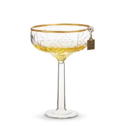 Online The Jolly Christmas Shop Raz Eric Cortina 4.5" Elegant Coupe Champagne Glass Christmas Ornament 4353121