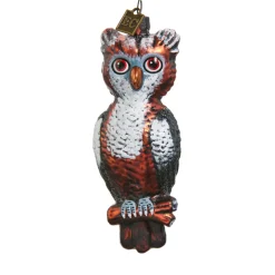 Best The Jolly Christmas Shop Raz Eric Cortina 4.75" Give A Hoot Glass Halloween Ornament 4453116