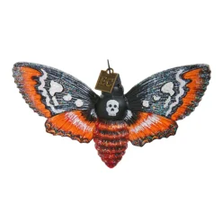 Online The Jolly Christmas Shop Raz Eric Cortina 4.75" Halloween Death Moth Glass Ornament 4453113