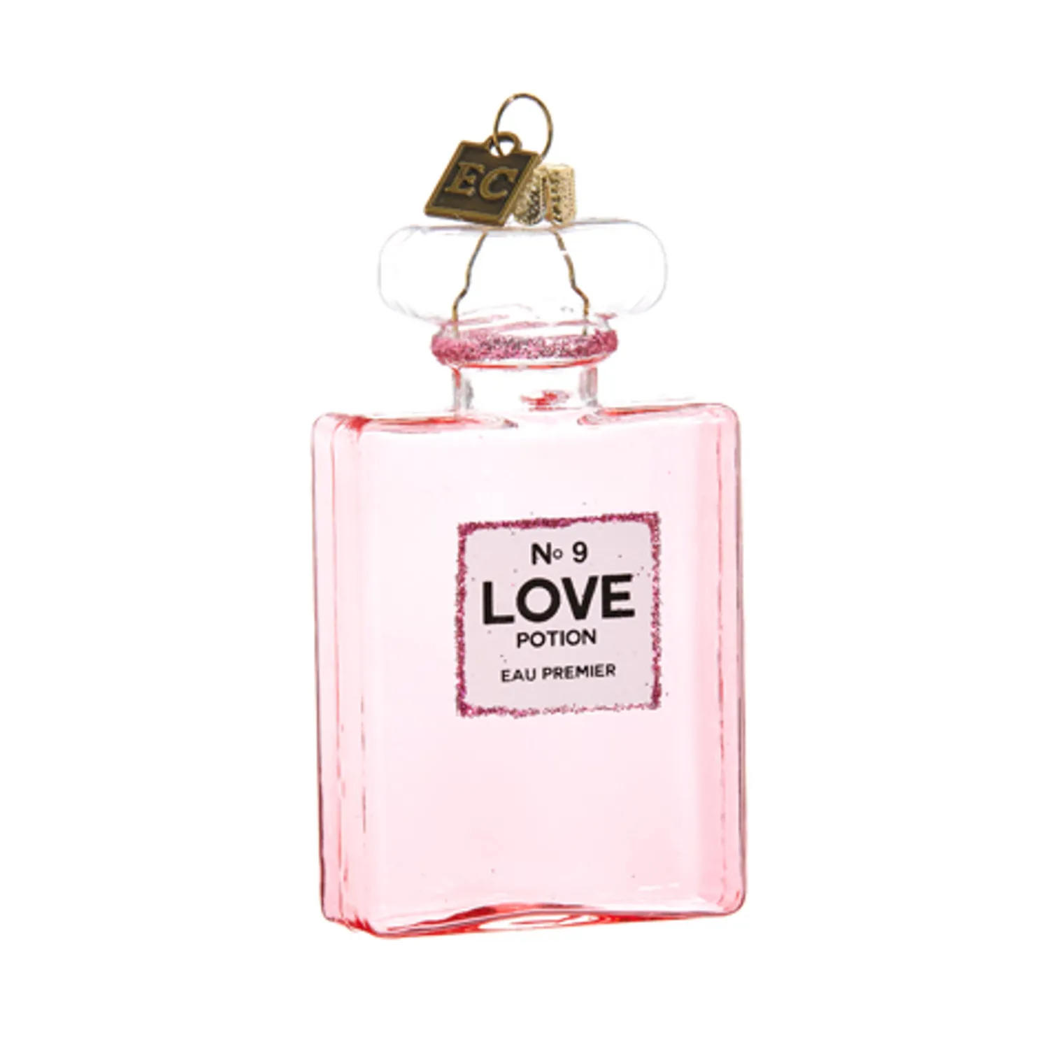 Online The Jolly Christmas Shop Raz Eric Cortina 4" Love Potion No. 9 Glass Christmas Ornament 4453165